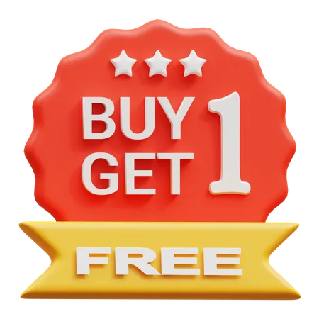 Buy Get Free  3D Icon