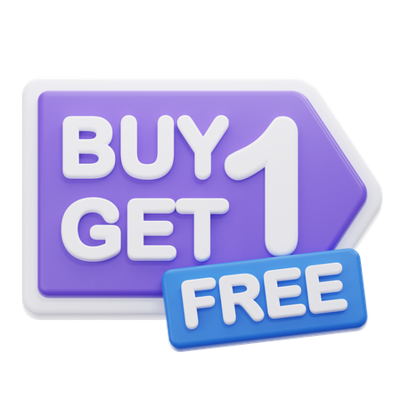 Buy Get Free  3D Icon