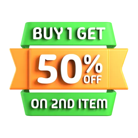 Buy Get Off On Nd Item  3D Icon