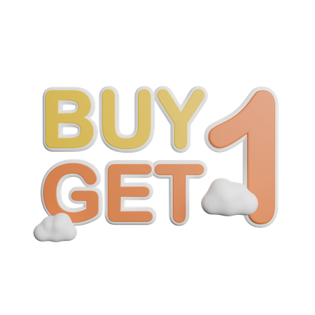 Buy Get One  3D Icon