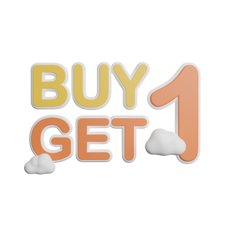 Buy Get One 3D Icon