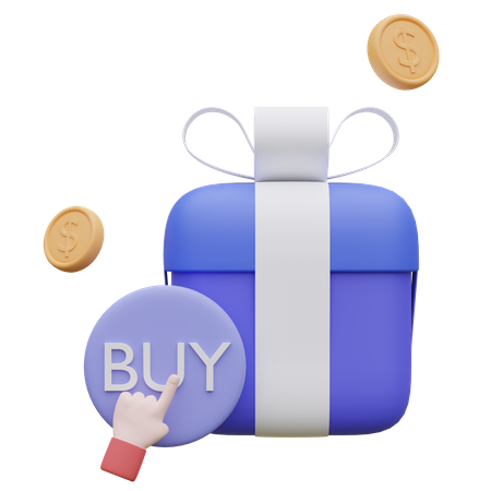 Buy Gift  3D Icon