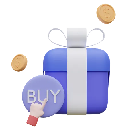 Buy Gift  3D Icon