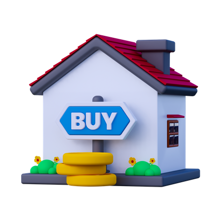 Buy House  3D Icon