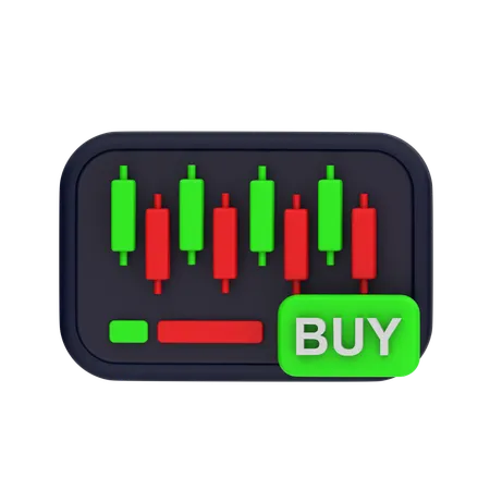 Buy market  3D Icon