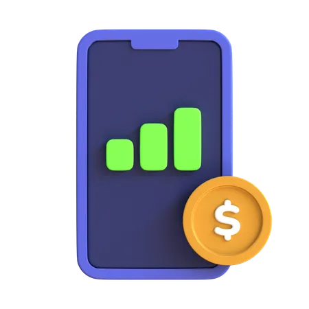 Buy Mobile Data  3D Icon