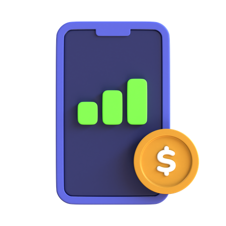 Buy Mobile Data  3D Icon