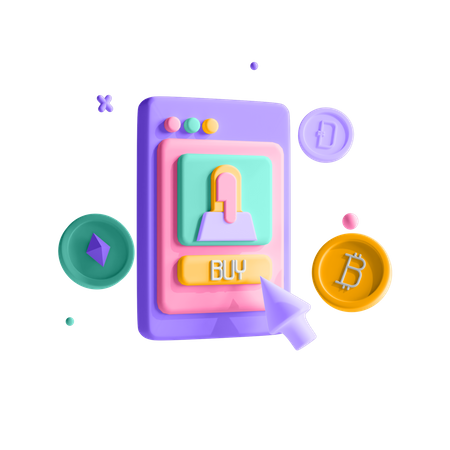 Buy NFT  3D Icon