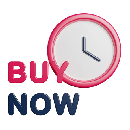 Buy Now Shopping 3D Icon