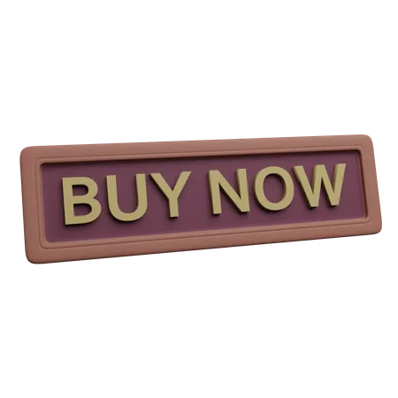 3 D Buy Now Button Illustration 3D Icon