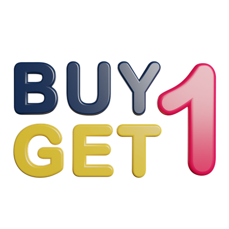 Buy One Get One  3D Icon