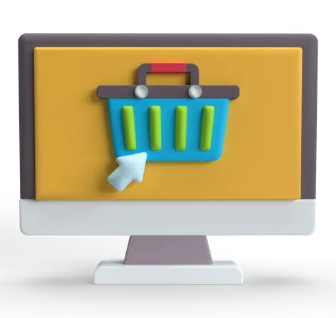 Buy Online  3D Icon