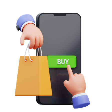 Buy Online  3D Icon
