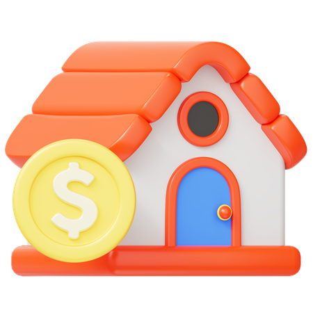 Buy Property  3D Icon