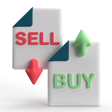Buy Sell  3D Icon