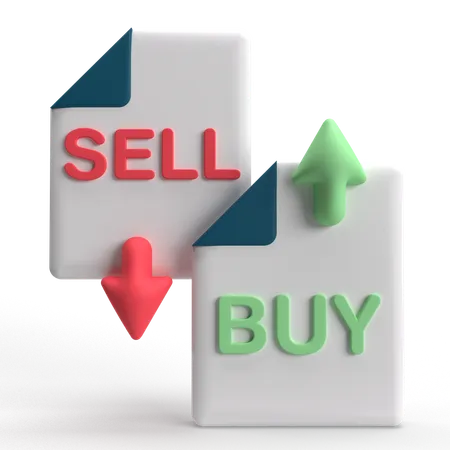 Buy Sell  3D Icon