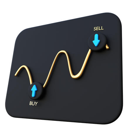 Buy Sell Chart  3D Icon