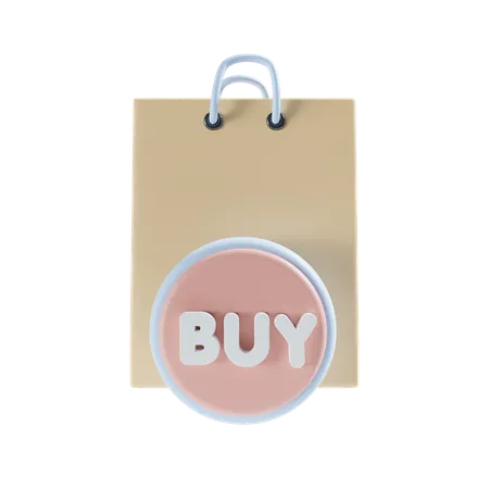 Buy Sign For Shop 3 D Illustration 3D Icon