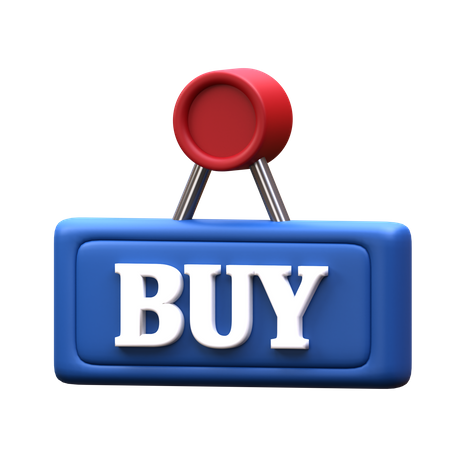 Buy Sign  3D Icon