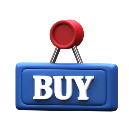 Buy Sign  3D Icon