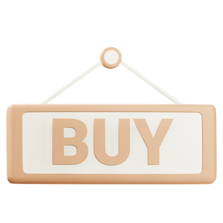 Buy Sign  3D Icon