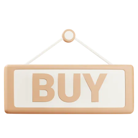 Buy Sign  3D Icon