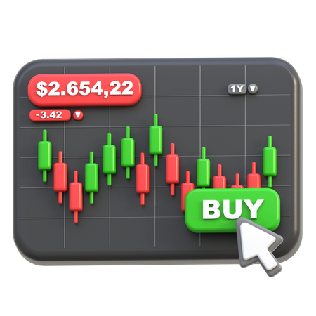 Buy Stock  3D Icon