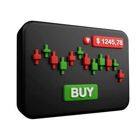 Buy Stock  3D Icon