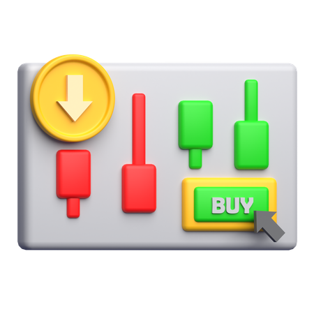 Buy Stock  3D Icon