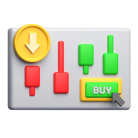 Buy Stock  3D Icon