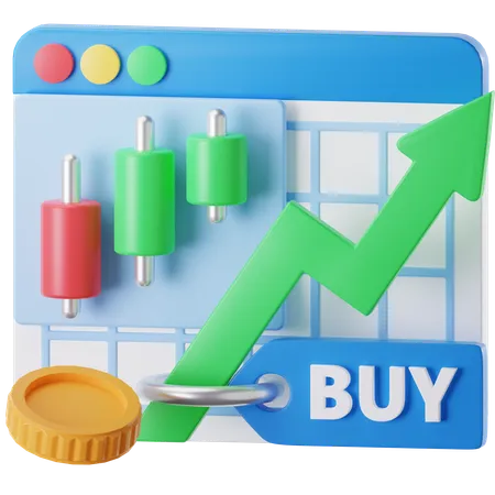 Buy Stock  3D Icon