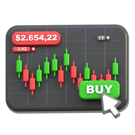 Buy Stock  3D Icon