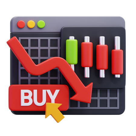 Buy Stock  3D Icon