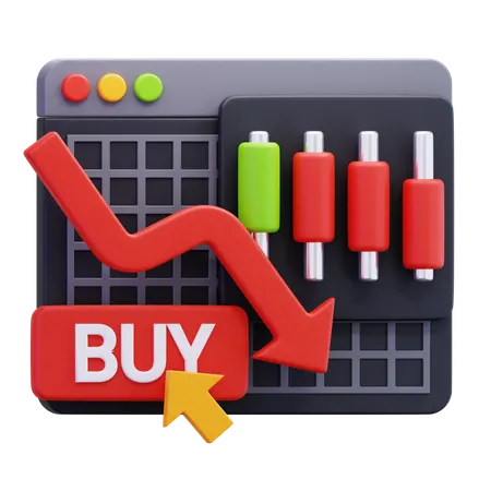 Buy Stock  3D Icon