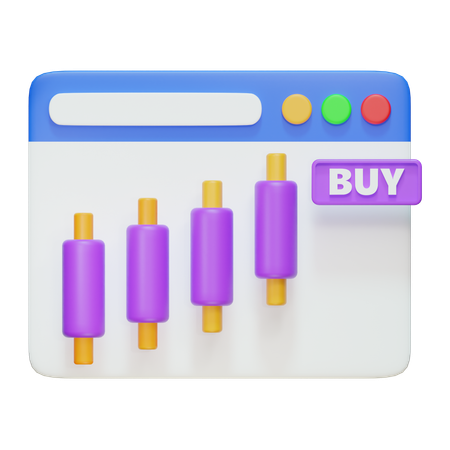 Buy Stock  3D Icon