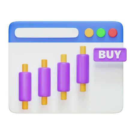 Buy Stock  3D Icon