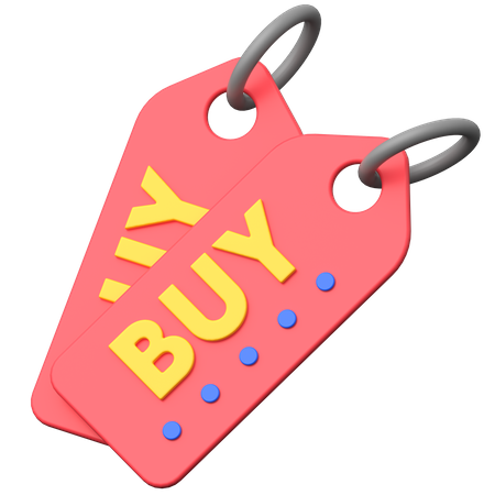 Buy Tag  3D Icon