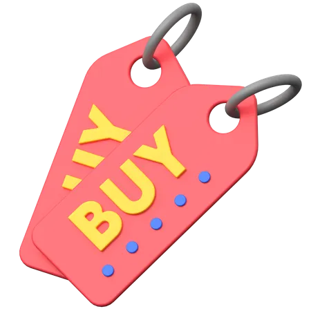 Buy Tag  3D Icon