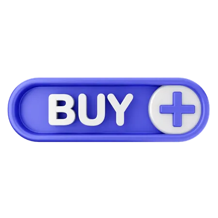 Buy Text Button  3D Icon