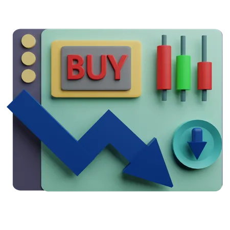 Buy Trading  3D Icon