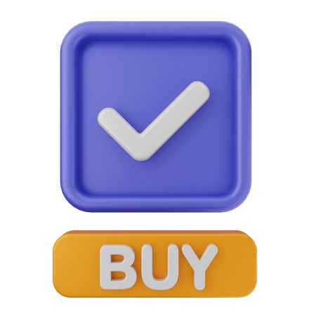 Buy Verification  3D Icon