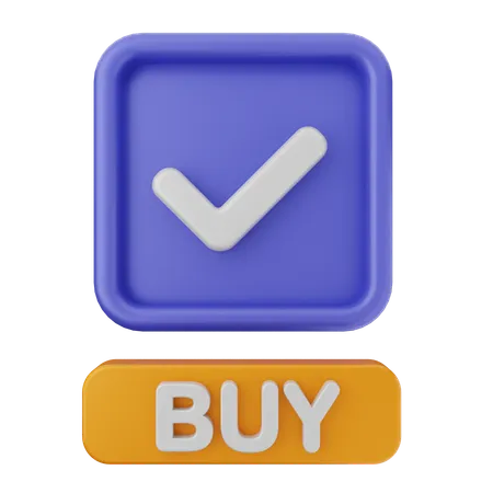 Buy Verification  3D Icon