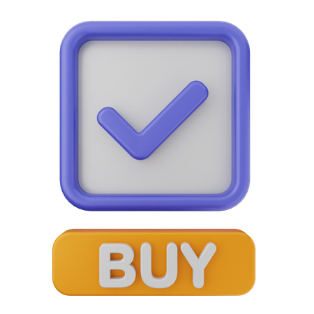 Buy Verification  3D Icon