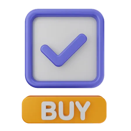 Buy Verification  3D Icon