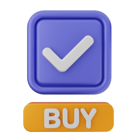 Buy Verification  3D Icon