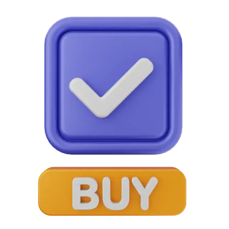 Buy Verification  3D Icon