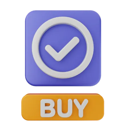 Buy Verification  3D Icon