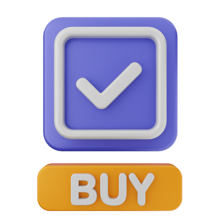 Buy Verification  3D Icon