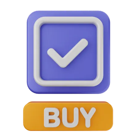 Buy Verification  3D Icon