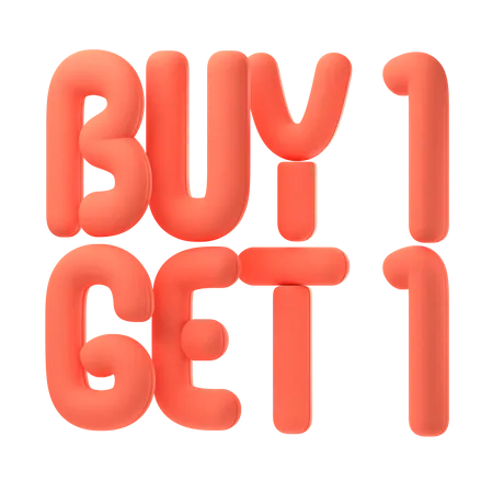 Buy1 get1 3D Icon